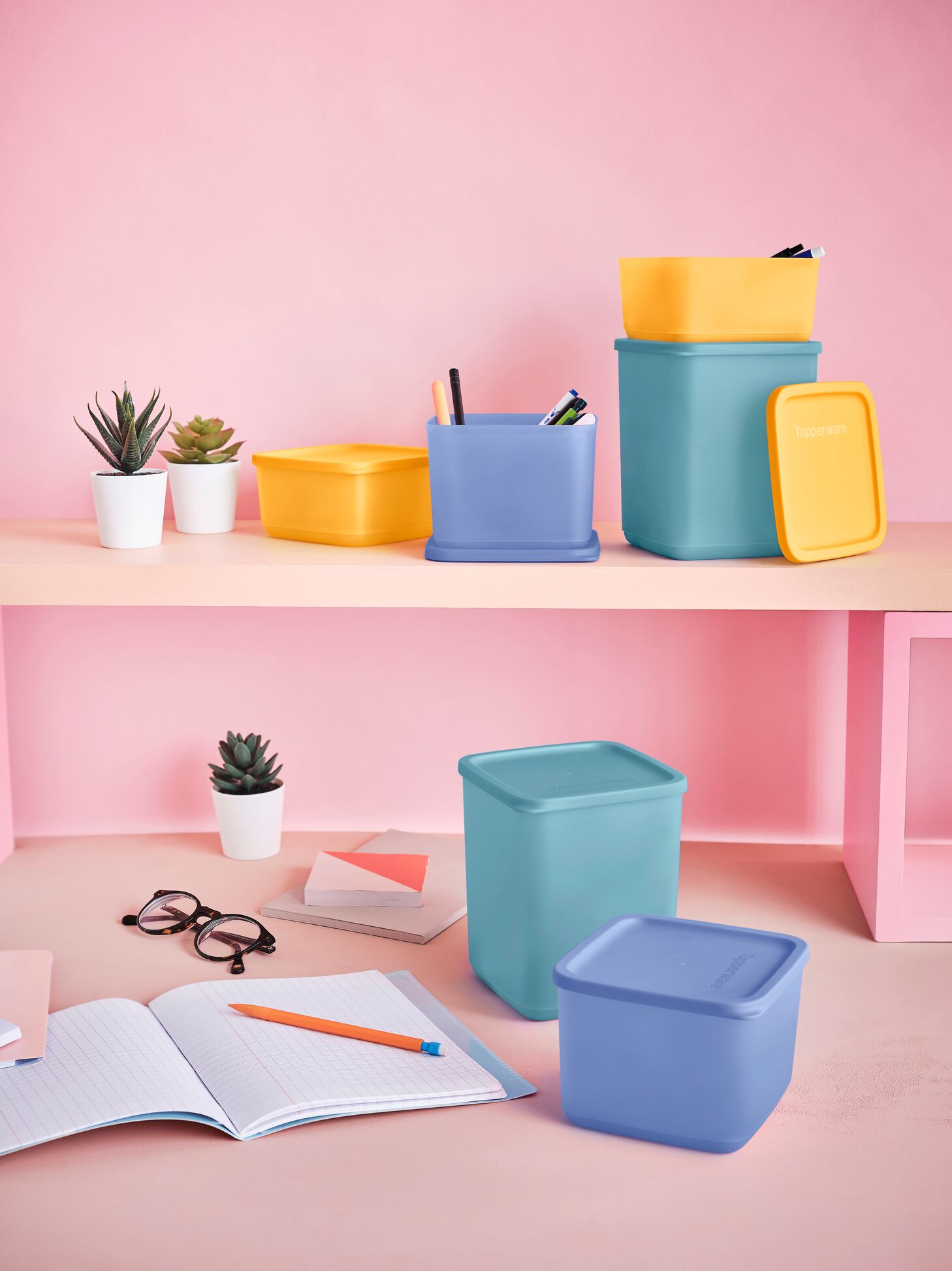 Set of Cubix Square 650 ml +1L+1.8L