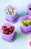 Set of Purple Storage Containers (8)
