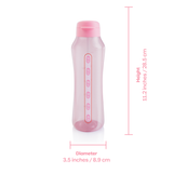 Measured Bottle 1.2L with Straw