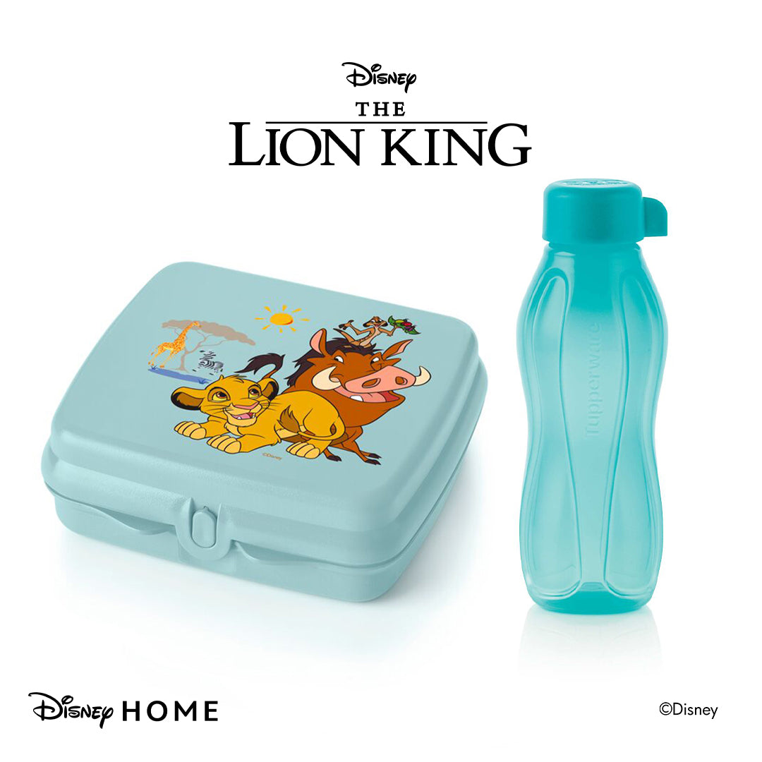 Set of Eco Bottle 310 ml + Sandwich Keeper Lion King-Disney