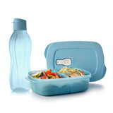 Blue Microwave Lunch Set