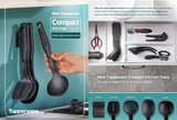 Compact Kitchen Tools Set (4) + Holder