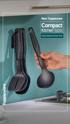 Compact Kitchen Tools Set (4) + Holder