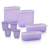 Set of Purple Storage Containers (8)